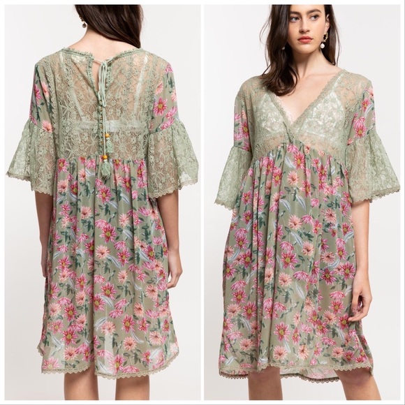 Victorian Woven Floral Layering Lace Tunic - Picture 8 of 10